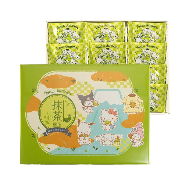 Sanrio Characters Matcha Print Cookies