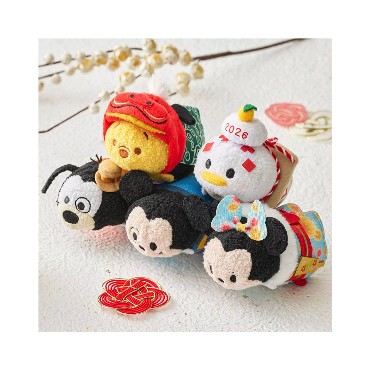 Disney Plush Mickey Mini New Year 2026 Tsum Tsum Small