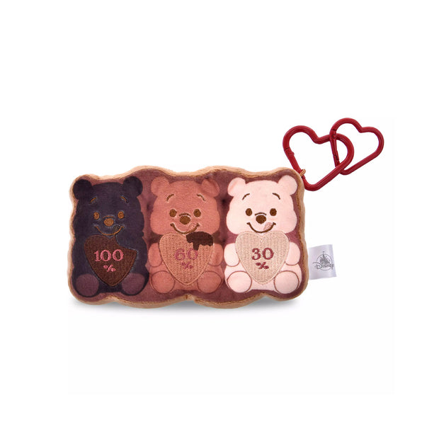 Disney Valentines 2026 Triple Chocolate Plush Keychain: Pooh