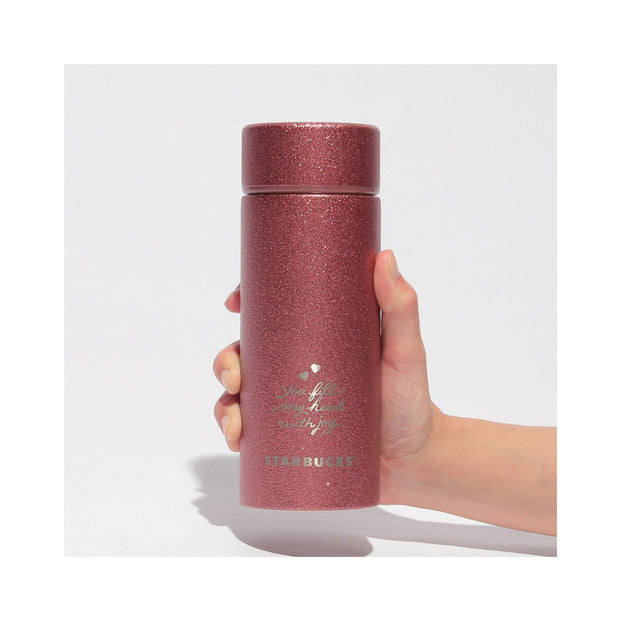 Starbucks Valentine 2026 Glitter Red Bottle