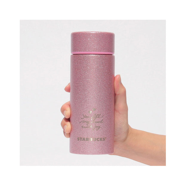 Starbucks Valentine 2026 Glitter Pink Bottle