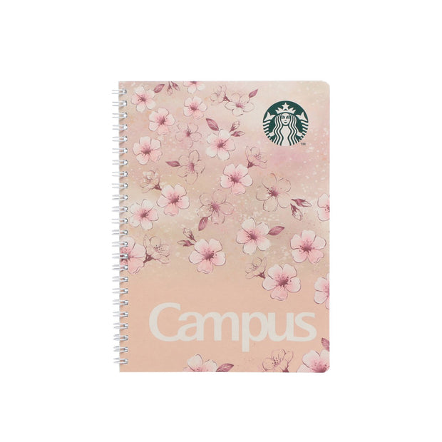 Starbucks Sakura 2026 Beige Campus Ring Notebook