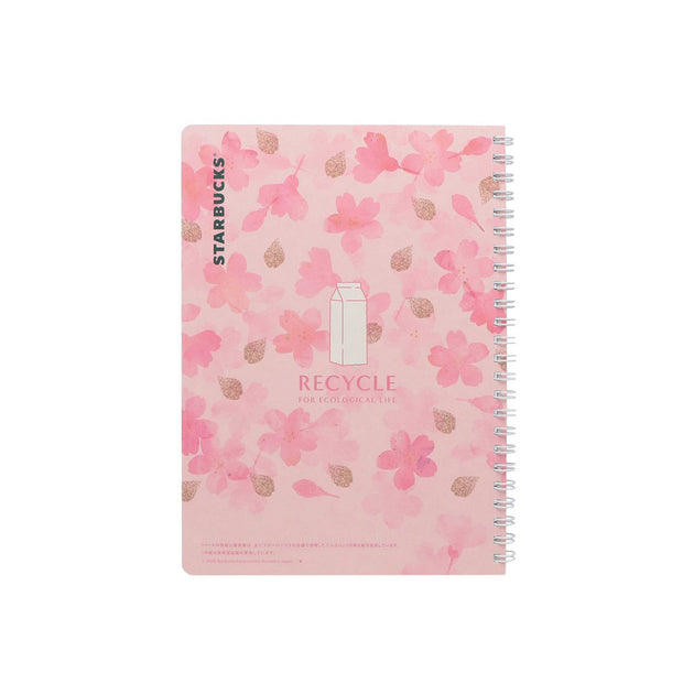 Starbucks Sakura 2026 Pink Campus Ring Notebook