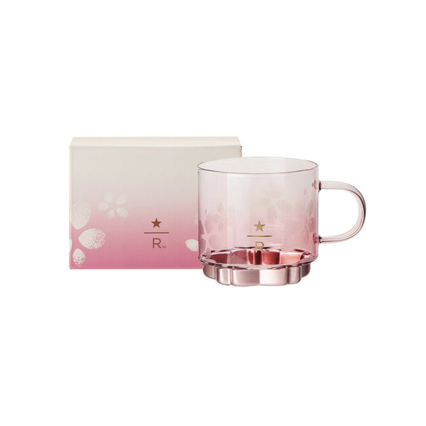 Starbucks Sakura 2026 Reserve Cherry Petal Bottom Glass Mug
