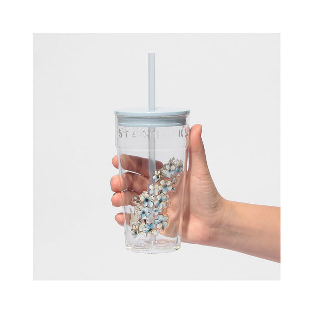 Starbucks Sakura 2026 Airy Blue Glass Tumbler