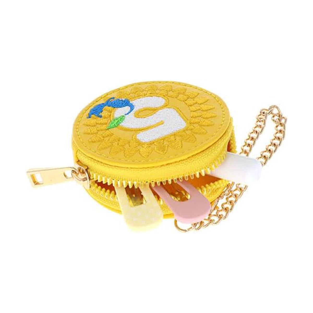 小物入れ MINDISMS Nintendo Pikmin Round Mini Leather Pouch: Yellow