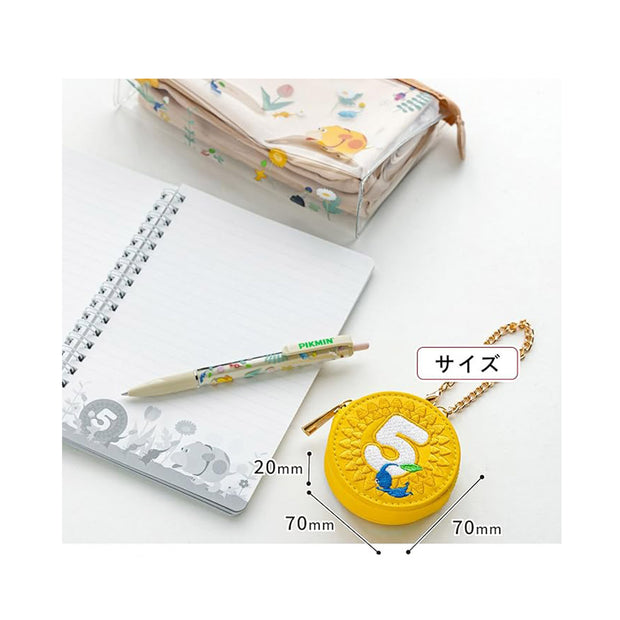 Nintendo Pikmin Round Mini Leather Pouch: Yellow