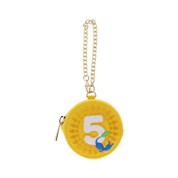 Nintendo Pikmin Round Mini Leather Pouch: Yellow