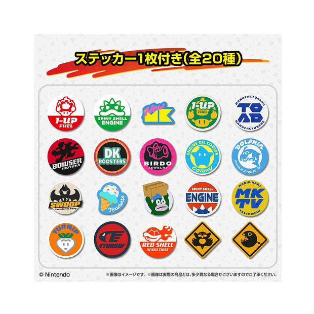 Bandai Mario Kart World Character Magnets With Chewing Gum