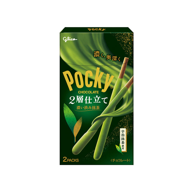 Glico Pocky: Double Layer Rich Matcha