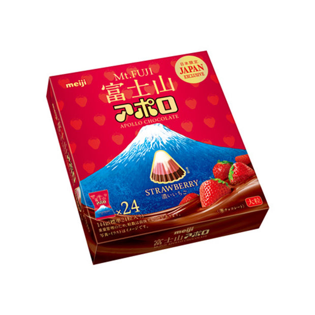 Meiji Mt. Fuji Apollo Chocolate Strawberry