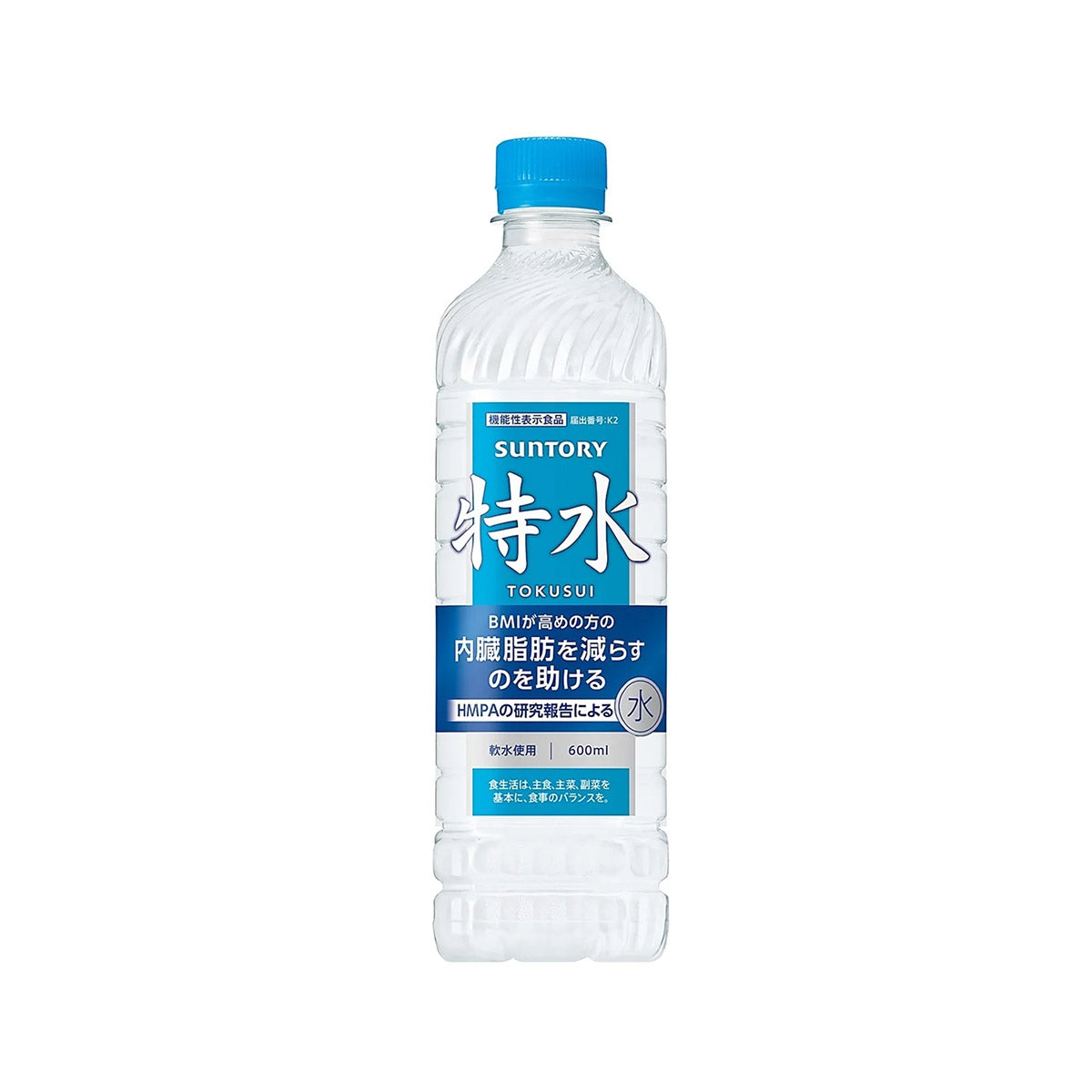 SUNTORY 特水 600ml×24本　1️⃣ Suntory Special Water: Tokusui