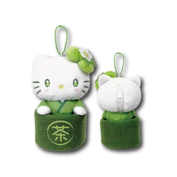 Sanrio Hello Kitty Matcha Bowl Mascot Pouch