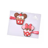 Disney Mickey & Minnie Cup Cake Hair Clip Set