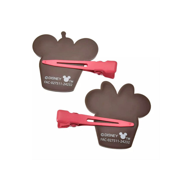 Disney Mickey & Minnie Cup Cake Hair Clip Set