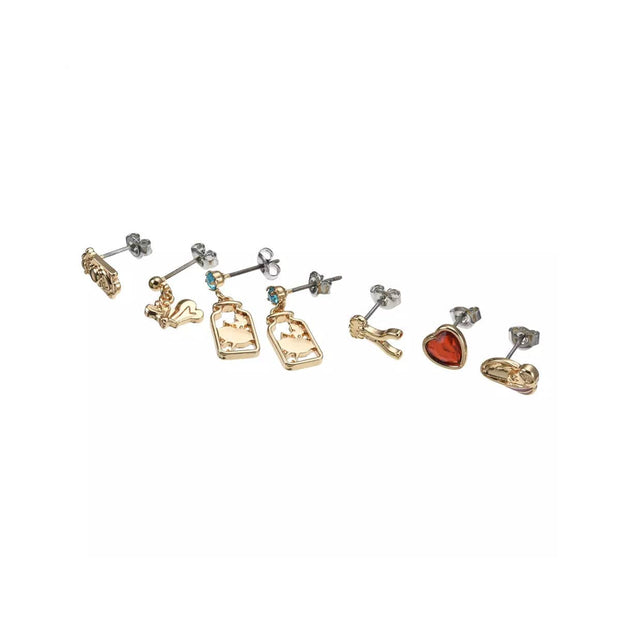 Disney Alice in Wonderland Earrings Set Silhouette & Variety