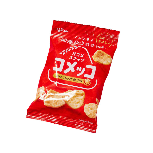 Komekko Rice Crackers: Scallop Flavor