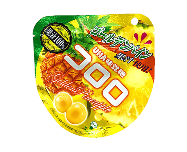 Kororo Golden Pineapple Gummy Candy and Snacks Japan Crate Store