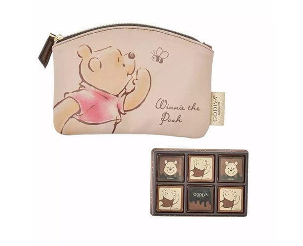 Disney x Godiva Valentine Winnie-The-Pooh Chocolate & Pouch Set