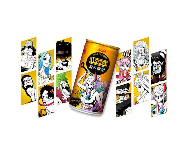 One Piece X Wonda Gold Fine Sugar Coffee Can
